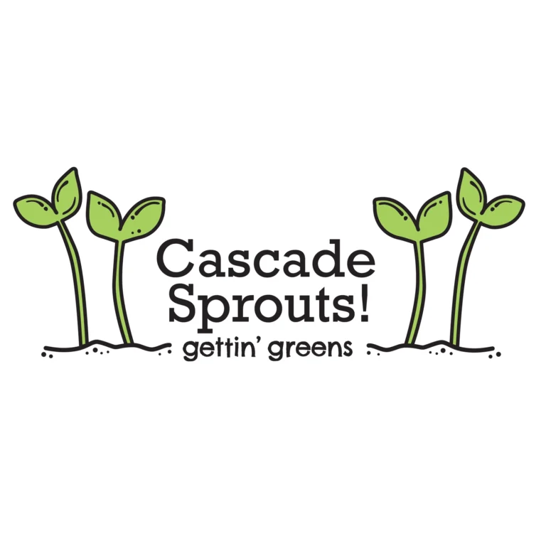 Cascade Sprouts Logo Design Priscilla Creative Branding Microgreens Vancouver Washington