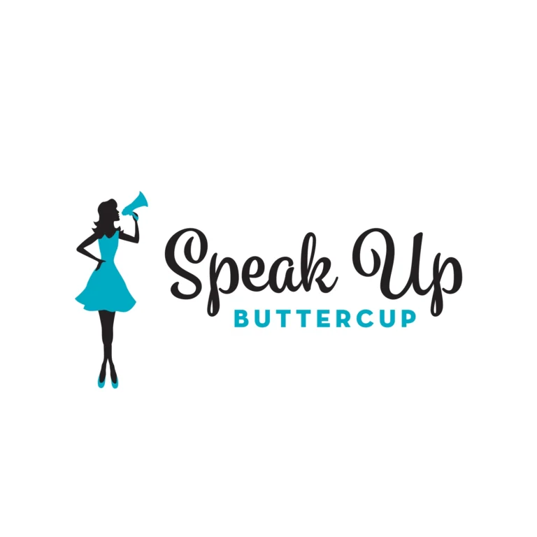 Speak Up Buttercup Logo Design Priscilla Creative Branding