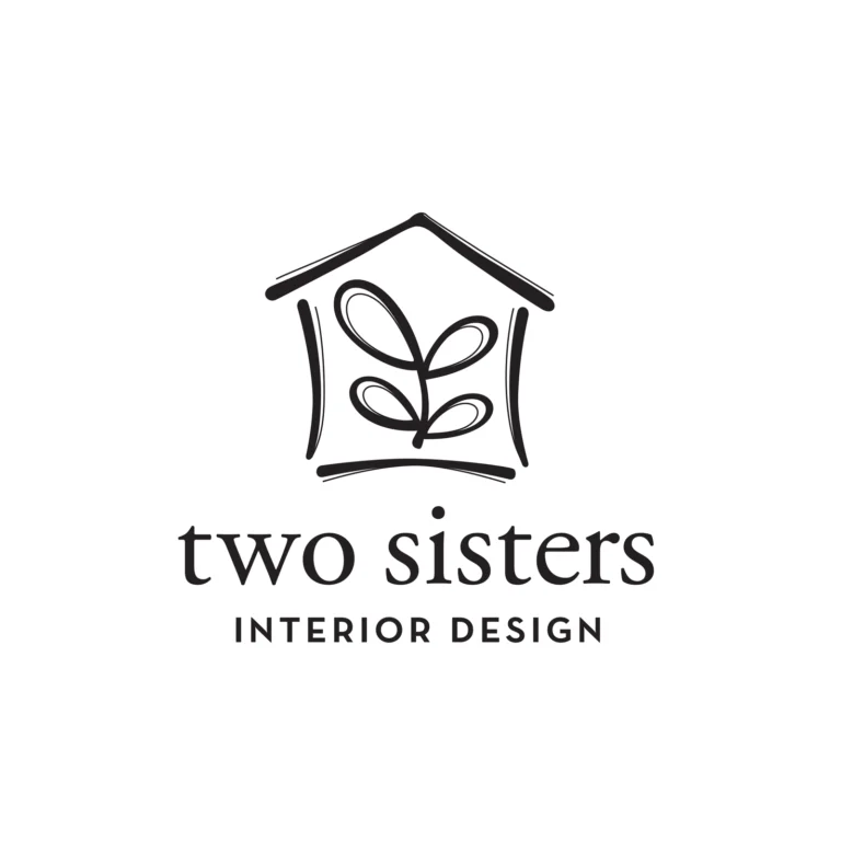 Two Sisters Interior Design Logo Design Priscilla Creative Branding Portland Oregon